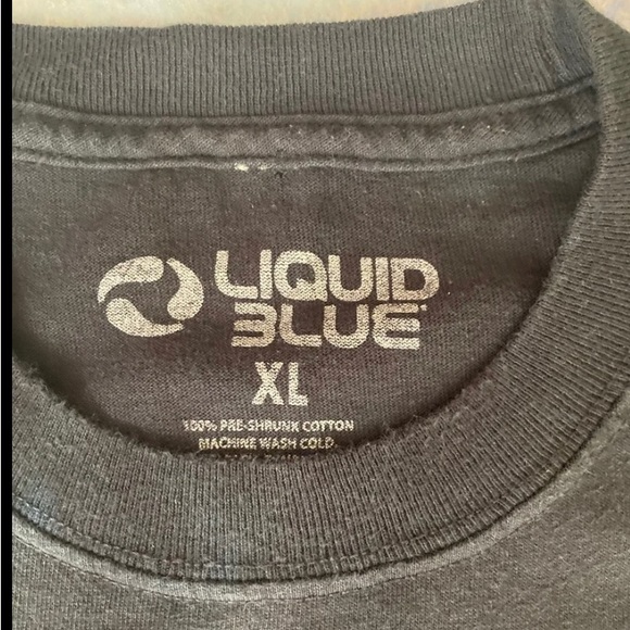 2005 liquid blue GLOW IN THE DARK kiss destroyer tye dye graphic band shirt VTG - Picture 5 of 5